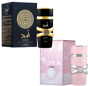 Combo 2 Perfumes Árabe Lattafa Asad e Yara 100ml - Frete Grátis + Envio Imediato